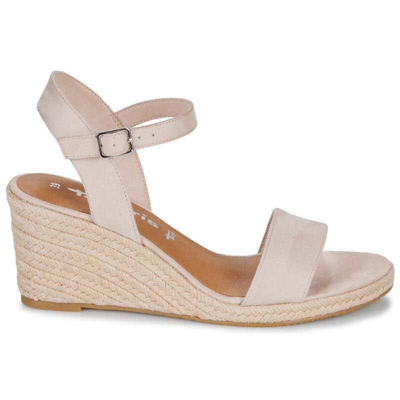 Tamaris 28300-251 Beige Women's Wedge Sandals - 2