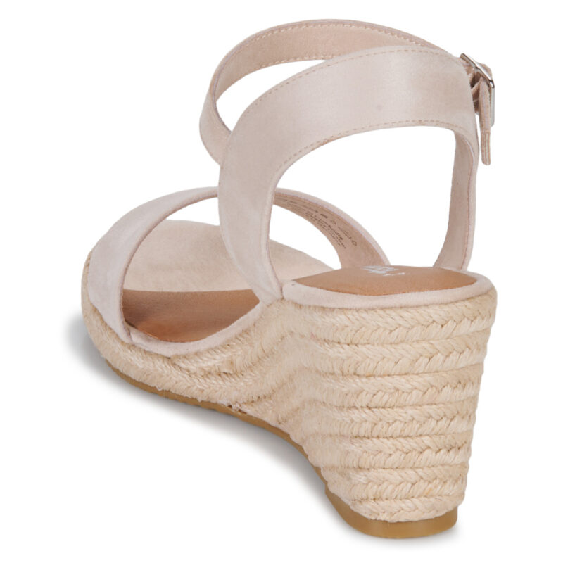 Tamaris 28300-251 Beige Women's Wedge Sandals - 5