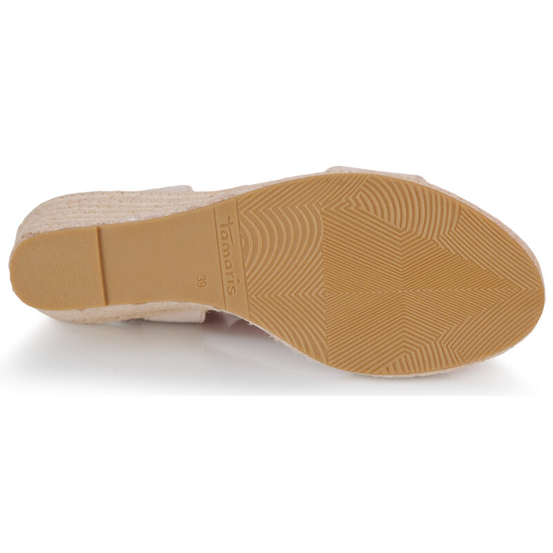 Tamaris 28300-251 Beige Women's Wedge Sandals - 7
