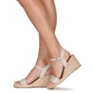 Tamaris 28300-251 Beige Women's Wedge Sandals - 8
