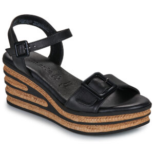 Tamaris 28310-001 Nero Sandali con zeppa Donna