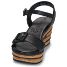 Tamaris 28310-001 Black Women's Wedge Sandals - 3