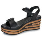 Tamaris 28310-001 Black Women's Wedge Sandals - 4