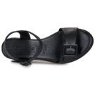 Tamaris 28310-001 Black Women's Wedge Sandals - 6