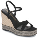 Tamaris 28363-001 Black Women's Wedge Sandals - 1