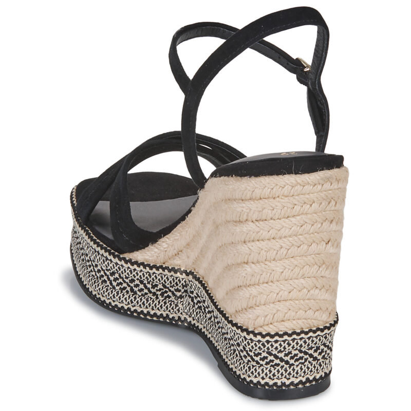 Tamaris 28363-001 Black Women's Wedge Sandals - 5