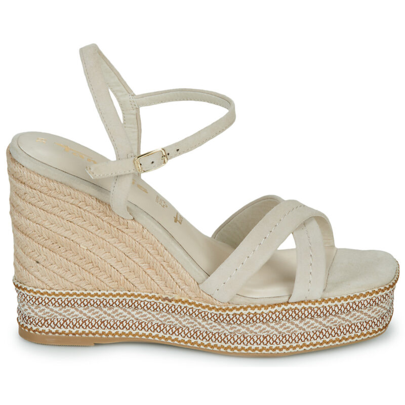 Tamaris 28363-418 Beige Women's Wedge Sandals - 2