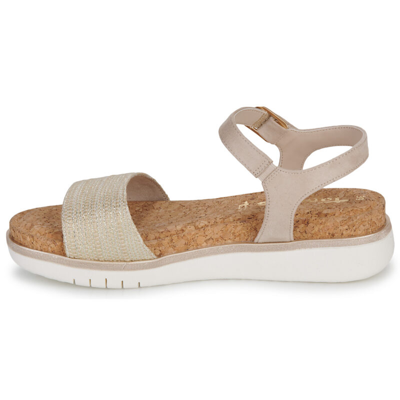 Tamaris 28718-402 Beige Sandali con zeppa Donna - 4