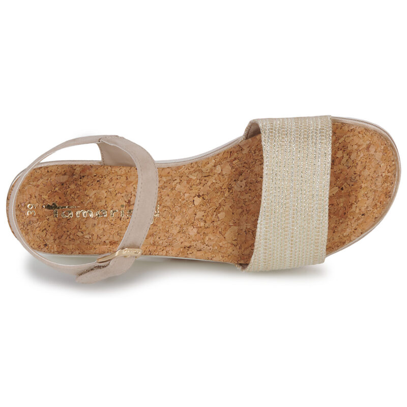 Tamaris 28718-402 Beige Sandali con zeppa Donna - 6