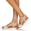 Tamaris 28718-402 Beige Sandali con zeppa Donna - 8