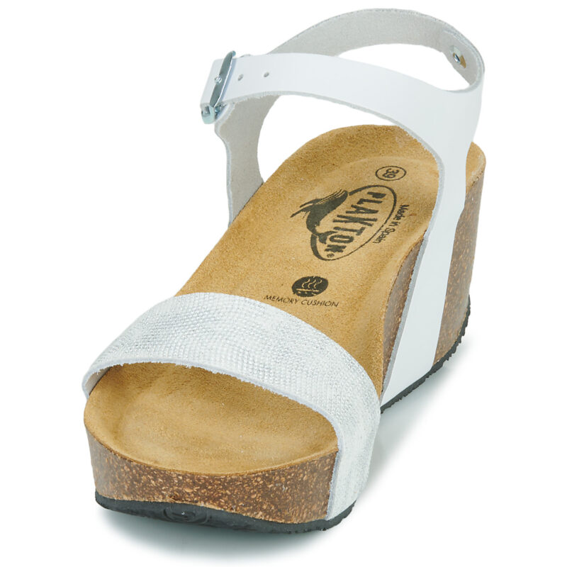 Plakton SO KISS Bianco Sandali con zeppa Donna - 3