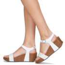 Plakton SO KISS Bianco Sandali con zeppa Donna - 8