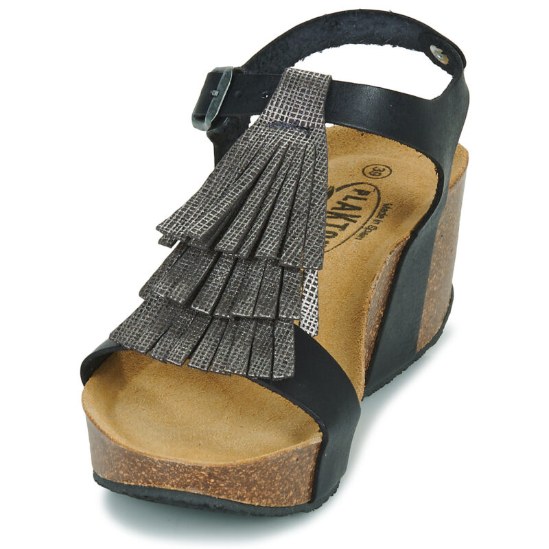 Plakton SO TONKA Nero Sandali con zeppa Donna - 3