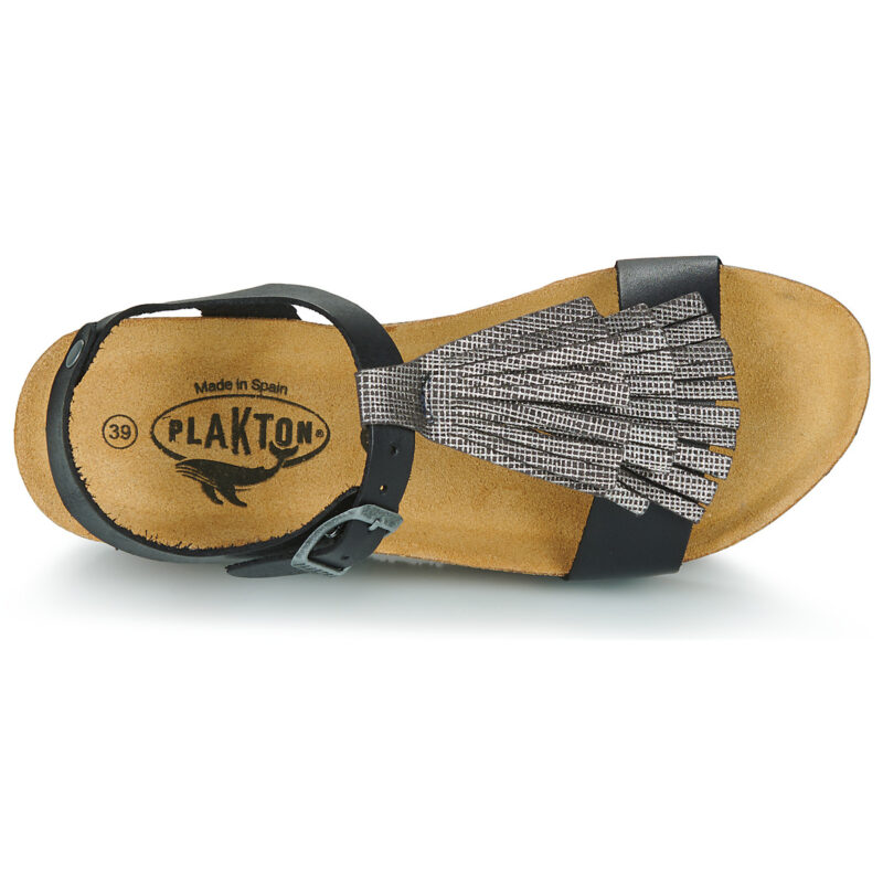 Plakton SO TONKA Nero Sandali con zeppa Donna - 6