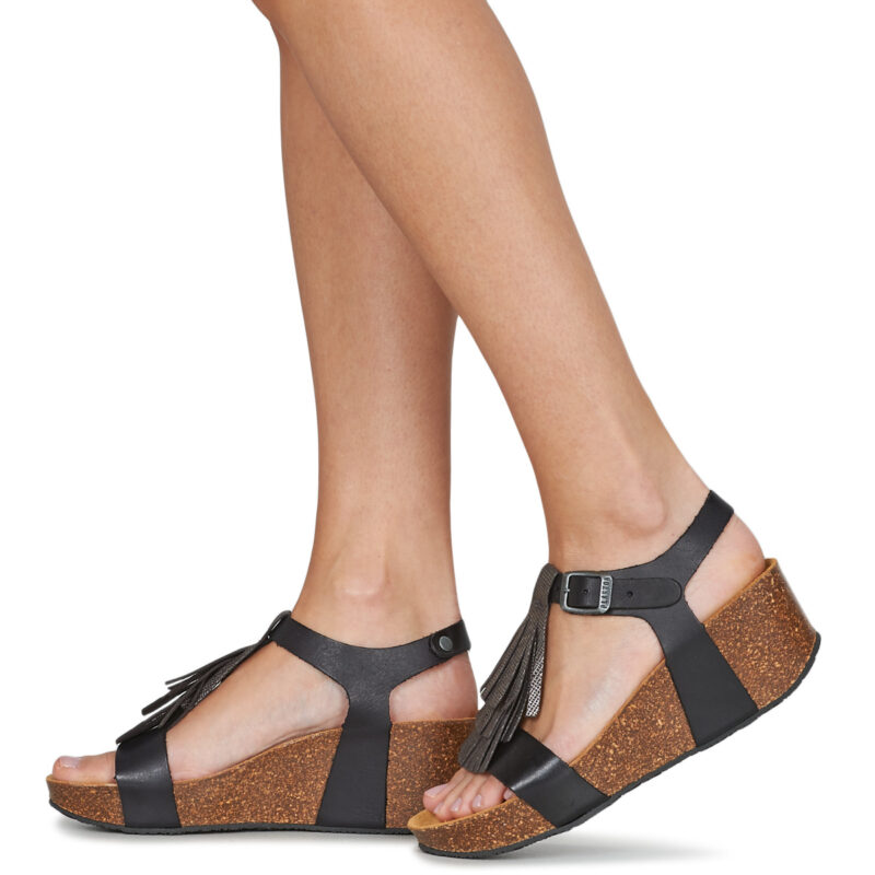 Plakton SO TONKA Nero Sandali con zeppa Donna - 8