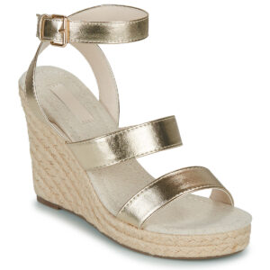 Only ONLAMELIA-16 WEDGE SANDAL FOIL Oro Sandali con zeppa Donna