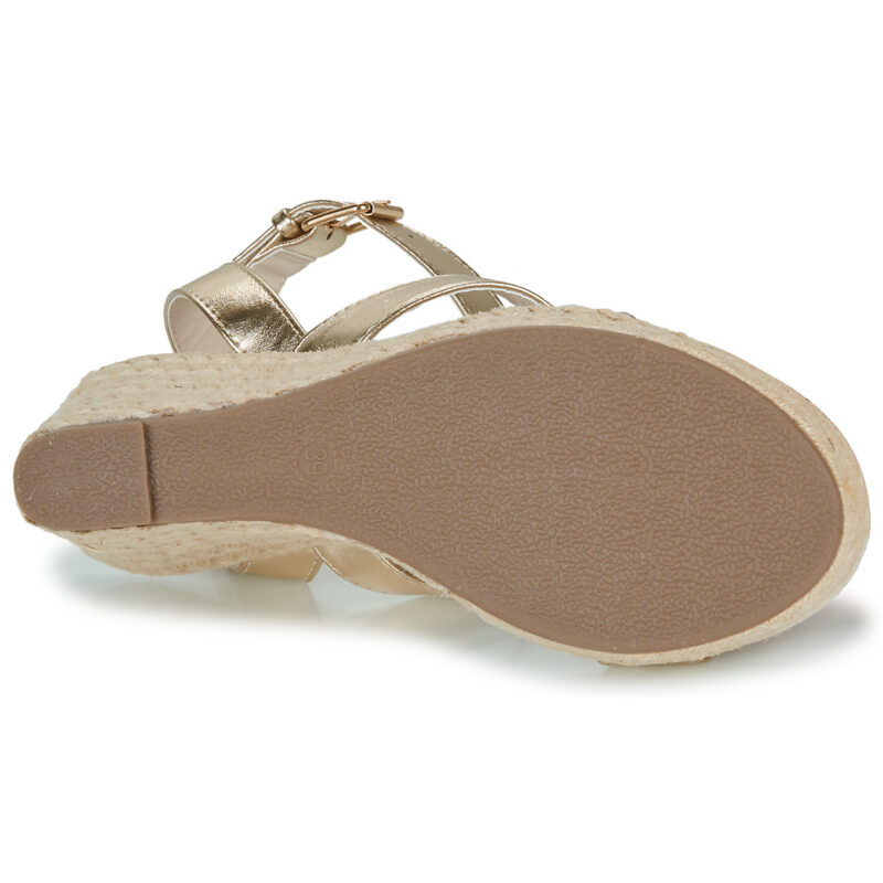 Only ONLAMELSandales compens&eacute;es IA-16 FOIL dor&eacute;es pour femmes - 7