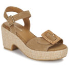 Sandalias de cu&ntilde;a Schmoove TIHANA BUCKLE color beige para mujer - 1