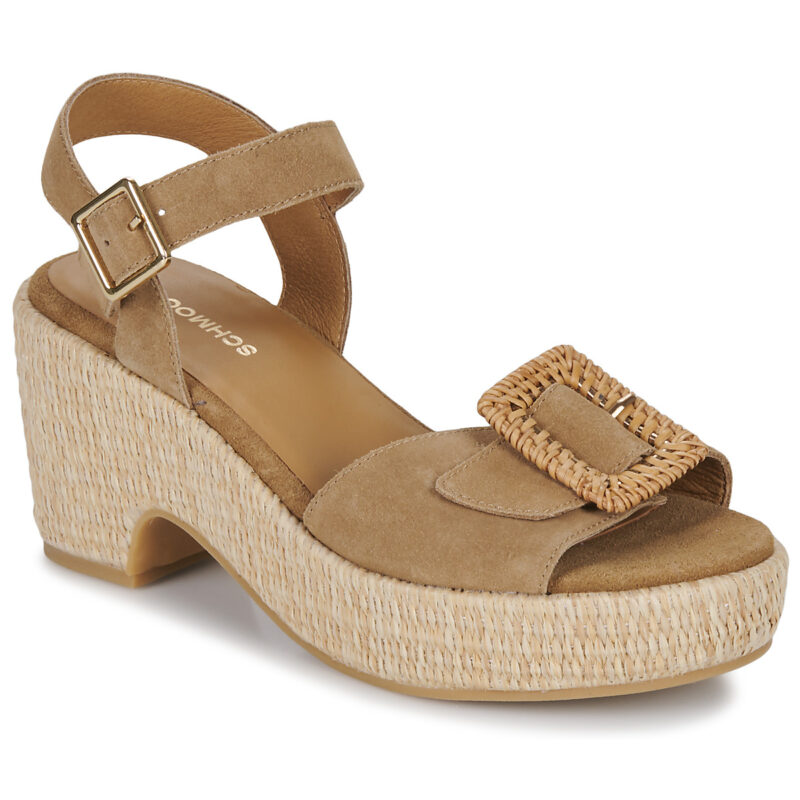 Sandalias de cu&ntilde;a Schmoove TIHANA BUCKLE color beige para mujer - 1