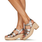 Schmoove TIHANA SALOME Gold Wedge Sandals Women - 8
