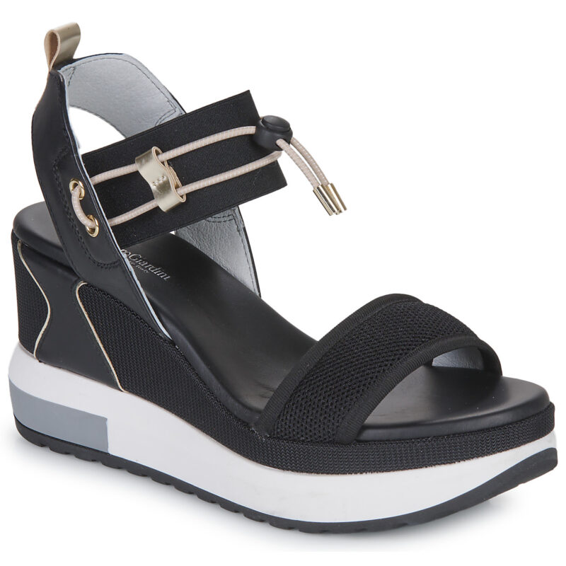 NeroGiardini E307753D-100 Schwarz Keilabsatz Sandalen Damen - 1
