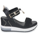 NeroGiardini E307753D-100 Schwarz Keilabsatz Sandalen Damen - 2