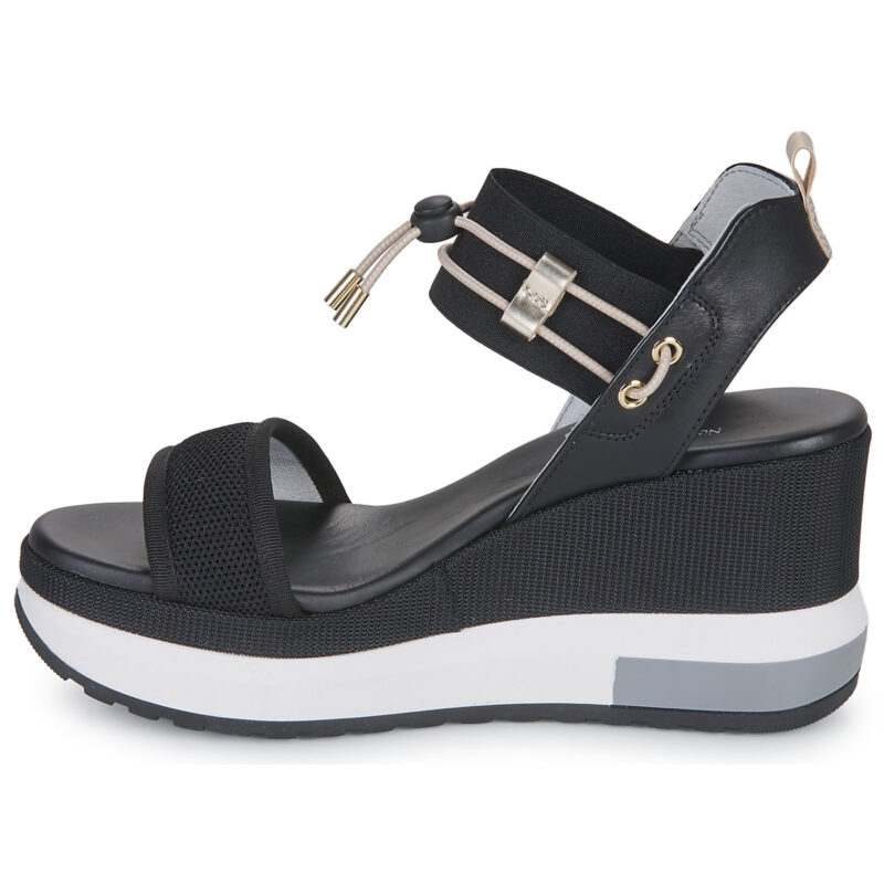 NeroGiardini E307753D-100 Schwarz Keilabsatz Sandalen Damen - 4