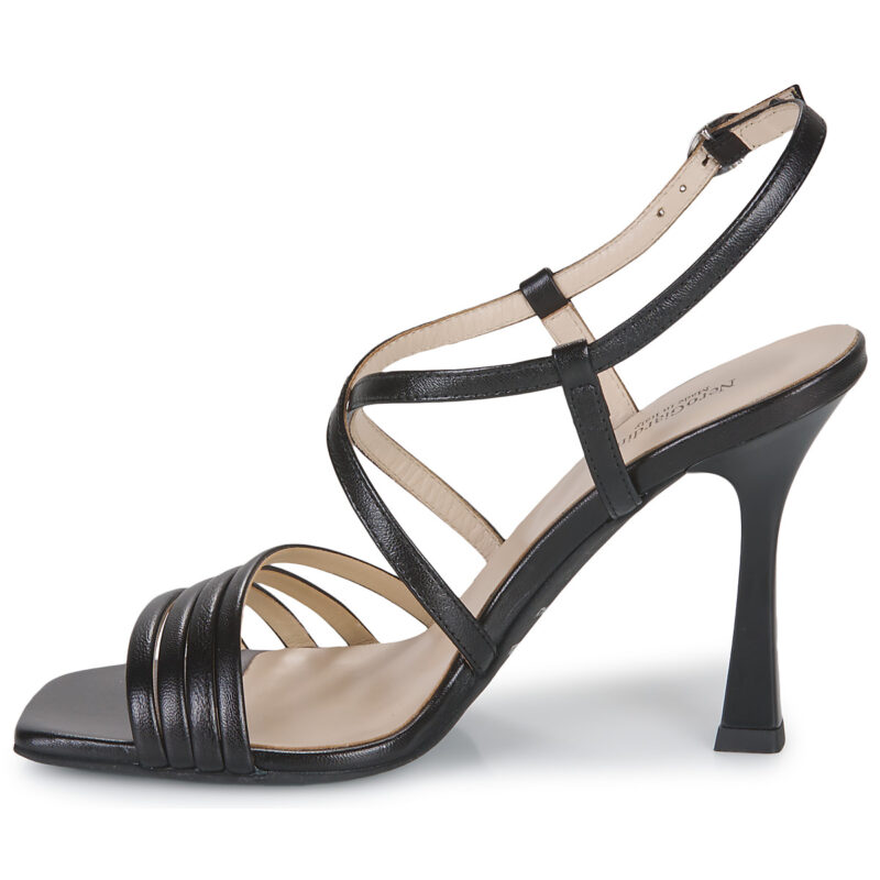 NeroGiardini E307282DE-100 Schwarze Sandalen mit Absatz Damen - 4