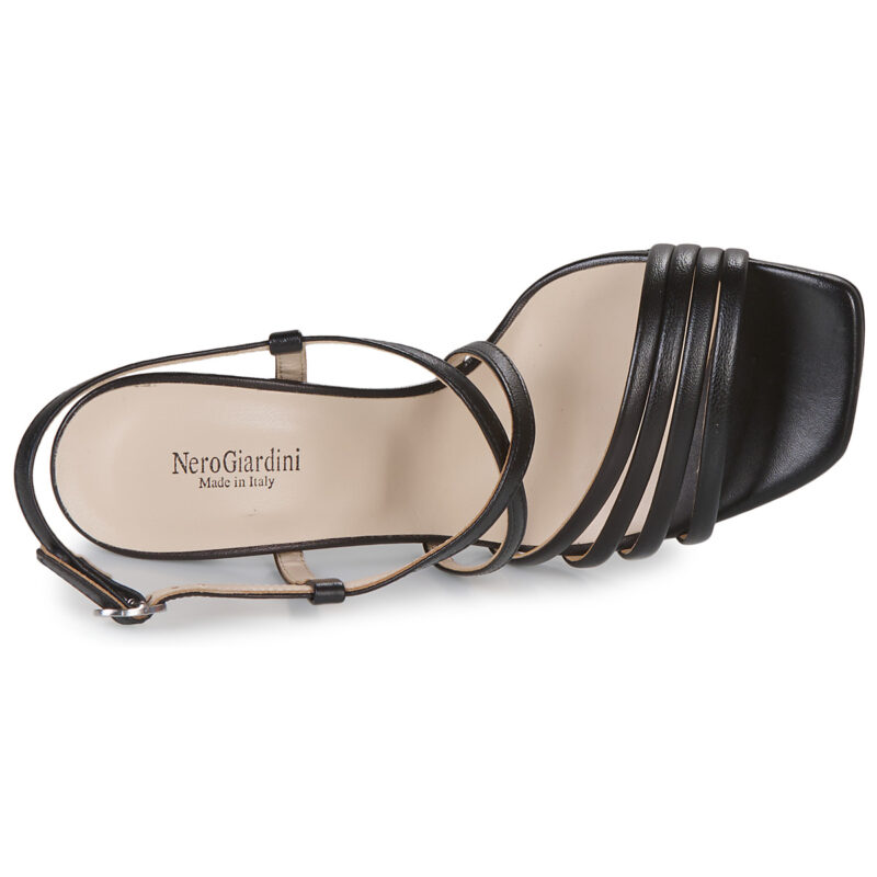 NeroGiardini E307282DE-100 Schwarz Sandale mit Absatz Damen - 6