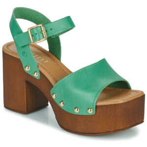 Fericelli  New 3  Verde -  Sandali con tacco  Donna