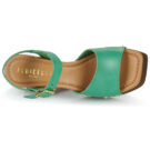 Fericelli New 3 Sandalias de tac&oacute;n verdes para mujer - 6
