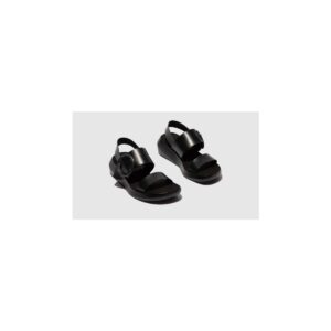 Fly London  BANI  Nero -  Sandali con zeppa  Donna