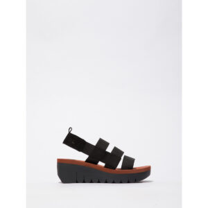 Fly London  YERE  Nero -  Sandali con zeppa  Donna