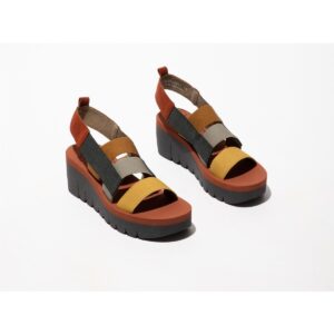 Fly London YERE Multicolore Sandali con zeppa Donna