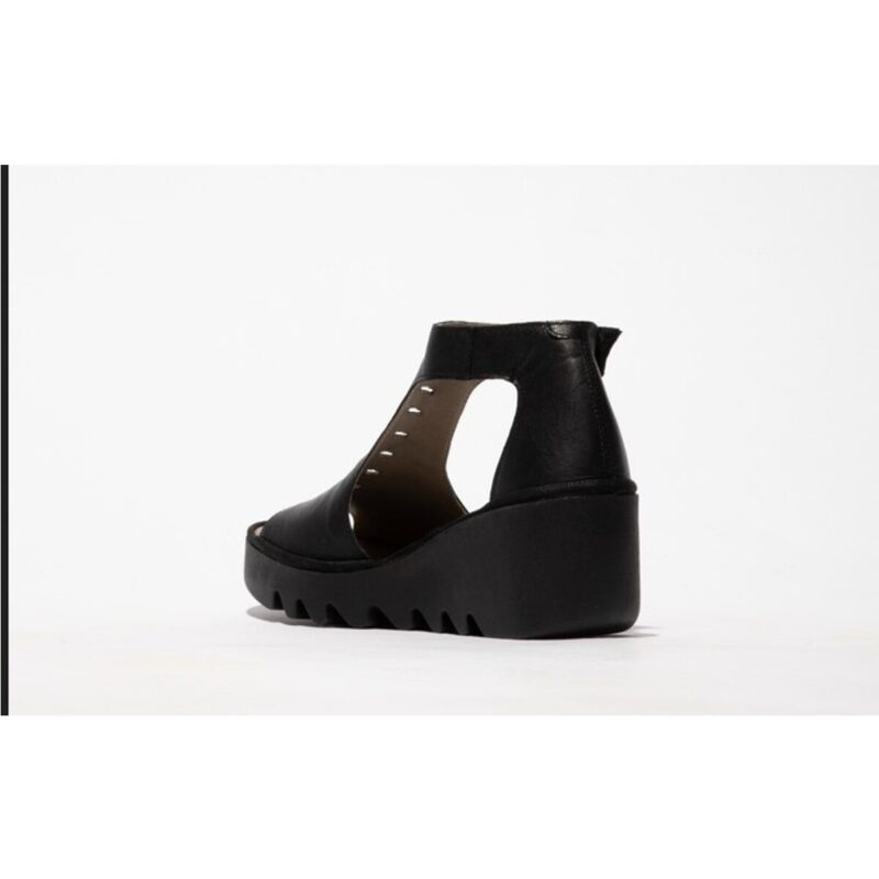 Fly London BEZO Nero Sandali con zeppa Donna - 4