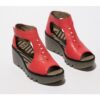 Fly London BEZO Rosa Sandali con zeppa Donna