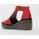 Fly London Sandales compens&eacute;es roses BEZO pour femmes - Taille 2