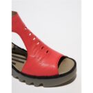Fly London Sandales compens&eacute;es roses BEZO pour femmes - Taille 3