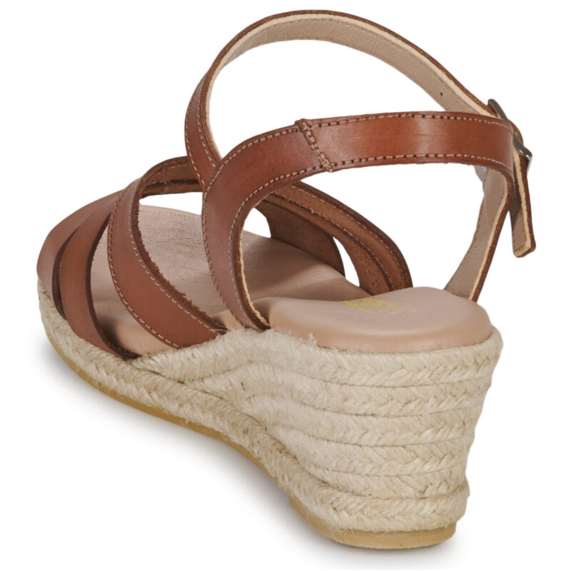 So Size ELIZA Marrone Sandali con zeppa Donna - 5