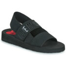 Love Moschino ELASTIC BICOLOR Nero Sandali con zeppa Donna - 1