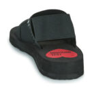 Love Moschino ELASTIC BICOLOR Nero Sandali con zeppa Donna - 5