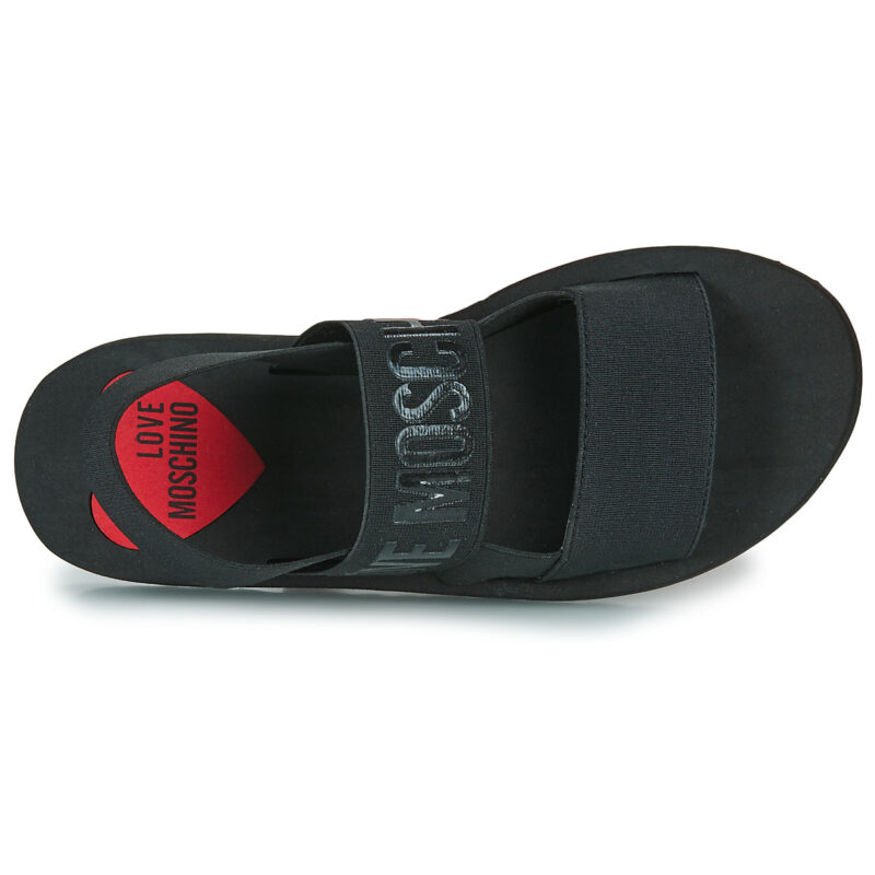 Love Moschino ELASTIC BICOLOR Nero Sandali con zeppa Donna - 6