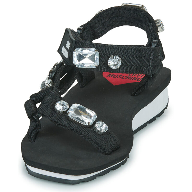 Love Moschino FLOW LOVE Nero Sandali con zeppa Donna - 3