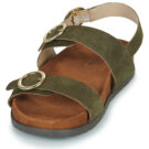 L'Atelier Tropézien SB408-OLIVE Verde Sandali con zeppa Donna - 3