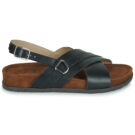 L'Atelier Tropézien SB410-BLACK Black Women's Flat Sandals - 2