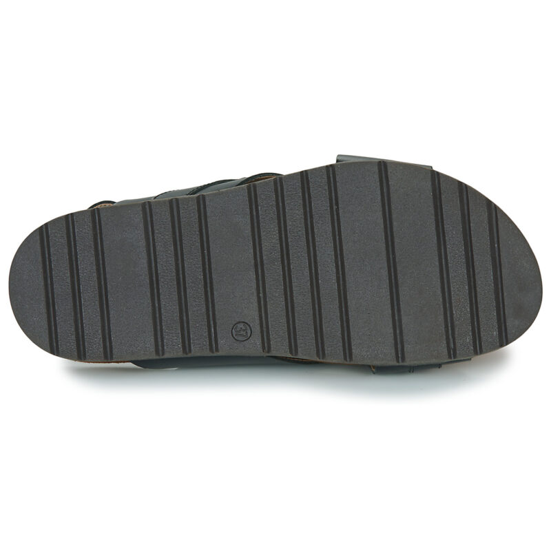 L'Atelier Tropézien SB410-BLACK Black Women's Flat Sandals - 7