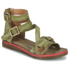 Airstep / A.S.98 BUSA STRAP Gr&uuml;n Flache Sandalen Damen - 1