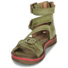 Airstep / A.S.98 BUSA STRAP Gr&uuml;n Flache Sandalen Damen - 3