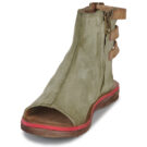 Airstep / A.S.98 BUSA MID Khaki Flache Sandalen Damen - 3