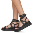 Airstep / A.S.98 LAGOS 2.0 Schwarz Keilabsatz Sandalen Damen - 8